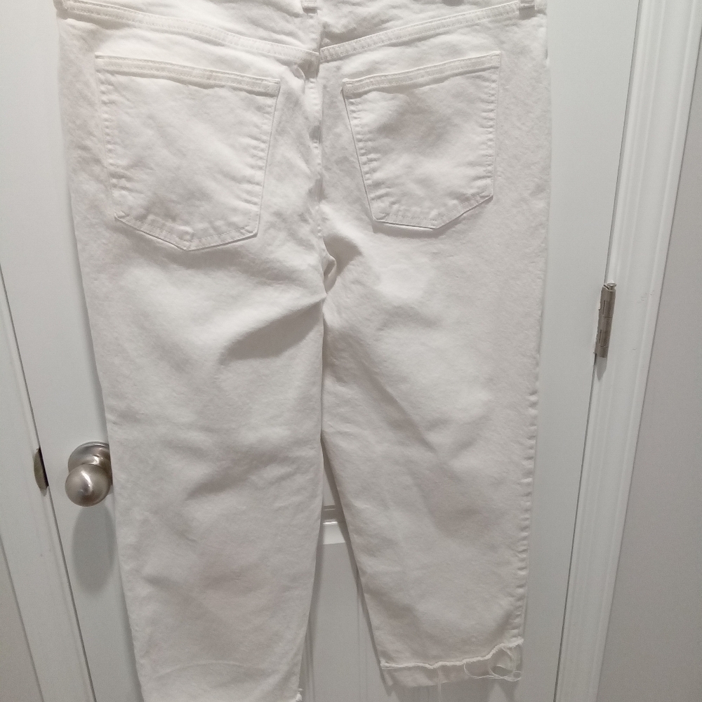 Universal Thread Plus Sz 16 White Button Fly Stra… - image 3